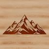 Mountain landscape illustration in vector format for digital design.