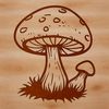 Vector Mushroom Design Free Download Illustrated mushroom graphic in a single vector format.