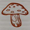 Mushroom Design SVG A detailed illustration of a mushroom, suitable for use in crafting and design projects.