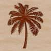 A single palm tree illustration in vector format.
