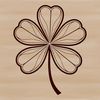 Beautiful Clover Leaf Design SVG A detailed illustration of a clover leaf in vector format, ideal for digital design.
