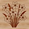 Elegant Spring Floral Vector A high-quality vector illustration of a daffodil plant in full bloom, suitable for digital design and crafting projects.