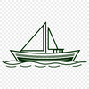 Boat Design SVG Artwork A detailed vector illustration of a boat, suitable for use in digital designs.