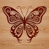 A colorful, ornate illustration of a butterfly, suitable for gardening or craft projects.