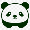 Whimsical Panda SVG Design A digitally created panda illustration in vector format.