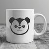 Free Panda SVG Clip Art Vector illustration of a wild panda in its natural habitat.