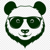Cute Panda in Shades Illustrative vector art of a panda wearing sunglasses, suitable for various design projects.