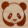 Panda Silhouette in Vector Design Illustrative graphic of a panda, a large bear native to Asia, in a simple vector design.