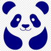 Wildlife Vector Graphic - Cute Panda Design A vector graphic representation of a wild panda animal in a simple design style.