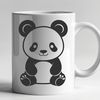 Free Vector Artwork of a Panda Bear An illustration of a wild animal, a panda, created as a vector design.