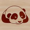 Sweet Panda in the Wild A cute illustration of a sleeping panda in its natural habitat.