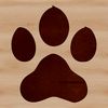 Animal Footprint Vector Design Illustrative vector design of animal paw prints, ideal for crafting and digital applications.