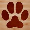 Paw Print Templates A set of detailed animal paw prints in various sizes, ideal for crafting and design projects.