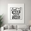 Anti war quotes and messages in a vector design suitable for cutting machines and laser engraving.
