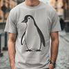 High-Resolution Penguin Graphics Download A digital representation of a penguin in high-resolution SVG graphics design.