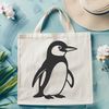 Beautiful Waterbird Clipart A stylized illustration of a penguin, designed as vector art.