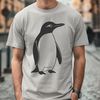 Cute Penguin SVG Vector Design An animal vector design featuring a single penguin in a minimalist style.