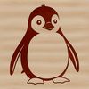 Free Penguin Vector Clip Art A vector illustration of a penguin, suitable for cutting out with a Cricut or laser cutter.