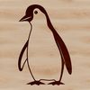 Cute Bird SVG Clip Art Design An anthropomorphic penguin illustration in vector format.