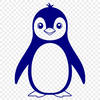 Penguin Illustration Clip Art Design A simple illustration of a penguin, suitable as a clip art design.