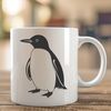 Illustration of a penguin animal for crafting or design projects.