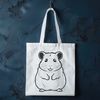 Furry Friend Cartoon A cartoon illustration of a small furry hamster animal, suitable for use in digital design and crafting projects.