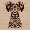 Vector Portrait of a Doberman A high-quality vector image of a Doberman Pinscher's head.