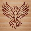 Mythical Phoenix SVG Illustration Illustration of a mythical phoenix in vector format, suitable for digital design projects.