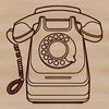Phone Silhouette with Clean Lines A high-resolution digital phone icon in a vector format.