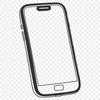 Sleek Phone Illustration A digital illustration of a smartphone with sleek design lines and minimal details.