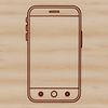 Sleek Modern Smartphone Vector Art A high-quality illustration of a modern smartphone with sleek design elements.