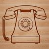 Retro Telephone Design SVG illustration of a classic telephone with a retro design, suitable for vector art projects.