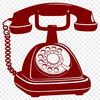 A high-quality illustration of a telephone for graphic design projects.