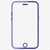Tech Device Graphics A digital illustration of a smartphone device in its various components.