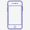A high-tech mobile phone with a sleek design, designed as vector art for digital use.