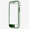 A high-resolution digital representation of a modern mobile phone, suitable for technology and design projects.