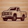 Free SVG Vehicle Design Clip Art A modern pickup truck illustration in vector format.