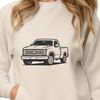 Sleek Vehicle Design SVG File A high-resolution illustration of a modern pickup truck with sleek design elements.