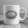Delicious Digital Pie Illustration A digital illustration of a pie, suitable for vector design and commercial or personal use in various formats.