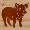 Vector Farm Animal SVG Image Illustration of a standing farm animal, a pig, suitable for vector design projects.