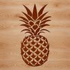 Stylized Pineapple Design Element A stylized illustration of a pineapple, often used as a design element in crafting and graphic design.