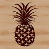 Isolated Pineapple Graphic Design Free Download A vector graphic of a single pineapple isolated on a white background.