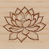 Exotic Blossom Vector Art A stylized representation of the lotus flower, a symbol often used in Eastern religions.