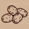 High-Quality Vector Potato Image Vector illustration of a single potato with detailed texture.