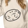 A stylized illustration of a potato, suitable for use as vector art in graphic design.