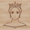 A high-quality illustration of a female princess with intricate details.