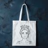 A young female royalty character designed as a digital vector graphic for various uses.