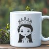 Young Princess Illustration Vector Art Illustrative vector image of a young female princess in medieval attire.