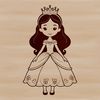 Young Royalty A royalty-inspired illustration of a young female in regal attire.
