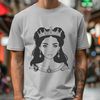 A digital princess graphic created as a customizable template for various applications.